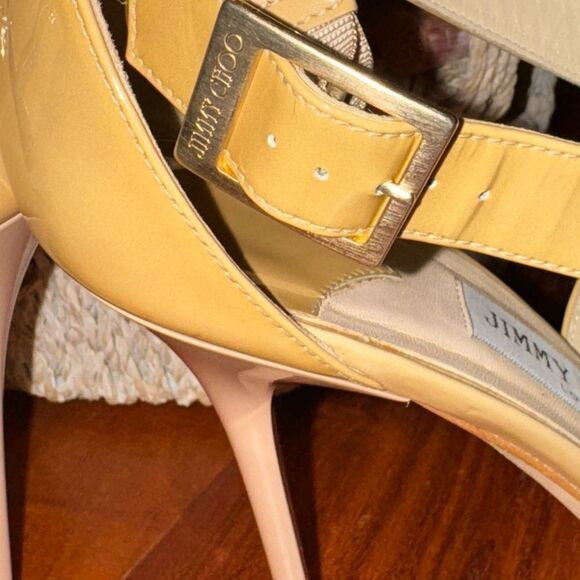 Jimmy Choo Nude Strapy Sandals EUC SZ 42 - Picture 9 of 11